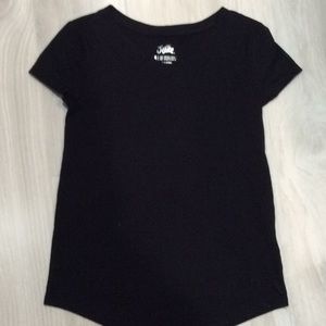 Girls black tee